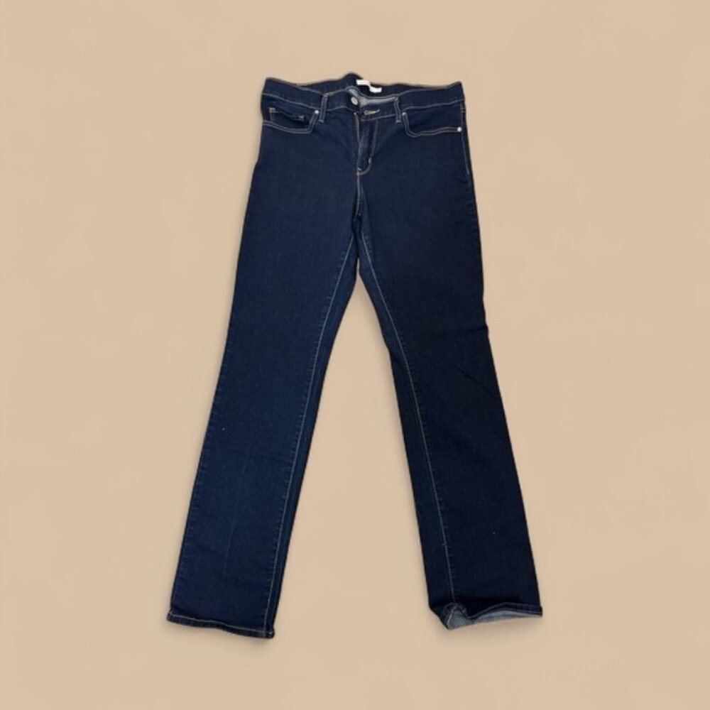 Signature by Levi Strauss Women's Straight Leg Jeans - Navy